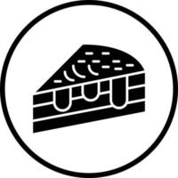 Kuchen Scheibe Vektor Symbol Design