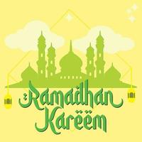tamplate abstrakt Ramadhan kareem vektor