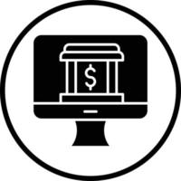 online Bankwesen Vektor Symbol Design
