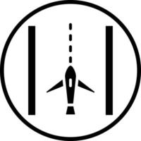 Landebahn-Vektor-Icon-Design vektor