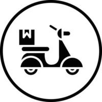 Motorrad Lieferung Vektor Symbol Design