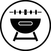 Grill-Vektor-Icon-Design vektor