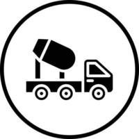 Beton Rührgerät LKW Vektor Symbol Design