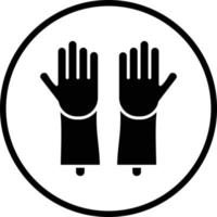 Reinigung Handschuhe Vektor Symbol Design