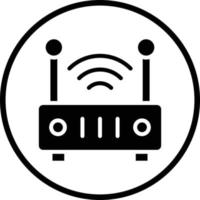 W-lan Router Vektor Symbol Design