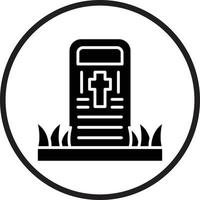 Friedhof-Vektor-Icon-Design vektor