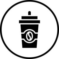 Kaffee zum Mitnehmen Vektor-Icon-Design vektor