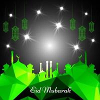 Eid Mubarak Festival dekorativen Hintergrund vektor