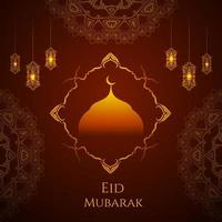 abstrakter heiliger eleganter dekorativer Hintergrund für eid mubarak Vektor