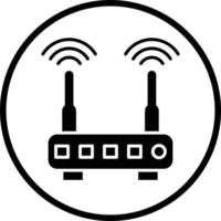 W-lan Router Vektor Symbol Design