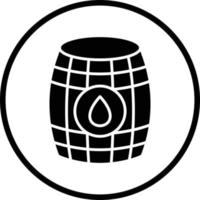 Barrel-Vektor-Icon-Design vektor