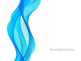 glatter stilvoller fließender blauer Wellenhintergrund vektor