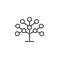 phylogenetisch, Baum Vektor Symbol