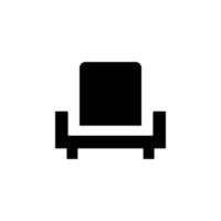 Sessel Glyphe Vektor Symbol
