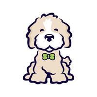 Pudel Hund Vektor Illustration Logo