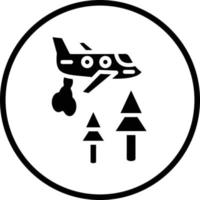 Feuerwehrmann Flugzeug Vektor Symbol Design
