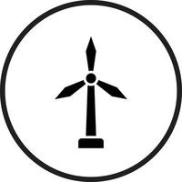 Windmühlen-Vektor-Icon-Design vektor