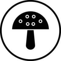 Pilz-Vektor-Icon-Design vektor