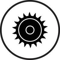 cirkulär fick syn på vektor ikon design