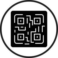 QR-Code-Vektor-Icon-Design vektor