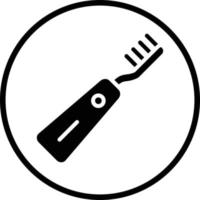 elektrische Zahnbürste Vektor-Icon-Design vektor