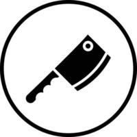 Hackmesser-Vektor-Icon-Design vektor