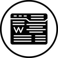 Wikipedia-Vektor-Icon-Design vektor