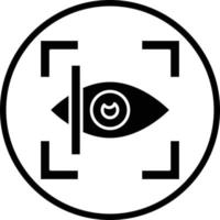 Netzhaut Scan Vektor Symbol Design