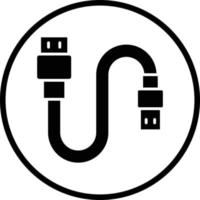 USB-Kabel Vektor Icon Design