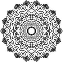 Luxus Mandala mit schwarz und Weiß Arabeske Muster Arabisch Blume islamisch zum Dekoration Ornament vektor