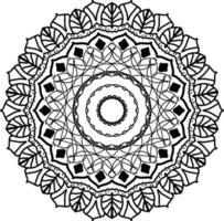 lyx mandala med svart och vit arabesk mönster arabicum blomma islamic för dekoration prydnad vektor
