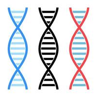 DNA eben Symbol Vektor