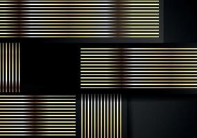 abstrakt gestalten dunkel und golden glänzend Linien Farbe Luxus Hintergrund. elegant modern Hintergrund. vektor