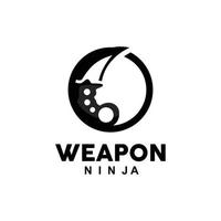 vapen logotyp, traditionell vapen karambit vektor, ninja stridande verktyg enkel design, symbol ikon, illustration vektor