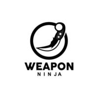 vapen logotyp, traditionell vapen karambit vektor, ninja stridande verktyg enkel design, symbol ikon, illustration vektor