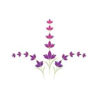 lavendel blomma logotyp symbol mall vektor