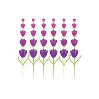 lavendel blomma logotyp symbol mall vektor