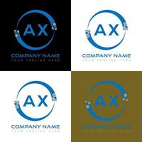 ax buchstabe logo kreatives design. Axt einzigartiges Design. vektor