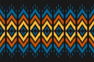 matta etnisk ikat mönster konst. geometrisk etnisk ikat sömlös mönster i stam. mexikansk stil. vektor