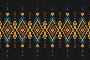 Teppich Blume Muster Kunst. geometrisch ethnisch nahtlos Muster im Stamm. amerikanisch, Mexikaner Stil. vektor