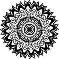 dekorativ Mandala mit klassisch Blumen- Elemente auf Weiß Hintergrund. nahtlos abstrakt Muster. geeignet zum Färbung Buch, Verpackung Papier, Verpackung. vektor