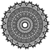 dekorativ Mandala mit klassisch Blumen- Elemente auf Weiß Hintergrund. nahtlos abstrakt Muster. geeignet zum Färbung Buch, Verpackung Papier, Verpackung. vektor