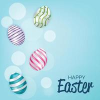 Vektor Illustration von ein Hintergrund zum glücklich Ostern.