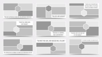 Moodboard Vorlage. Foto Collage Layout. minimalistisch Moodboard. vektor