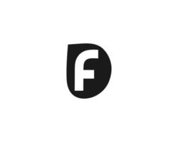 kreativ Brief df Logo Design Vektor Vorlage