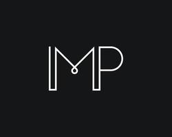 kreativ Brief mp Logo Design Vektor Vorlage