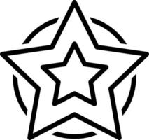 Linie Symbol zum Star vektor