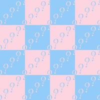 vektor sömlös mönster för kön fest. rosa och blå bakgrund.