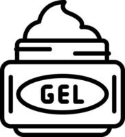 Linie Symbol zum Gel vektor