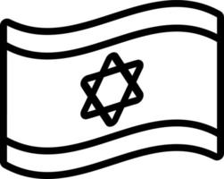 Linie Symbol zum Israel vektor